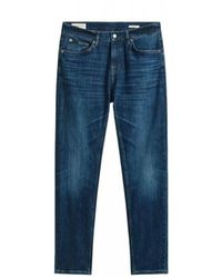GANT - Jeans ,Blauw ,Katoen Slim Fit Jeans - Lyst