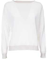 Le Tricot Perugia - Knitwear > round-neck knitwear - Lyst