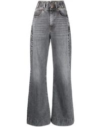 3x1 - Jeans grigi a vita alta e svasati - Lyst