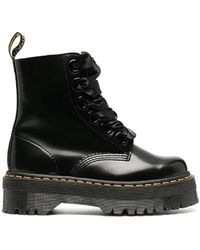 Dr. Martens - Klassische schwarze lederschuhe - Lyst