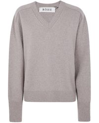 Rohe - V-Neck Knitwear - Lyst