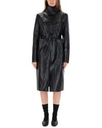 Our Legacy - Jassen ,Zwart ,Leer Verborgen Jas - Lyst