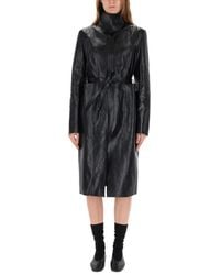 Our Legacy - Jassen ,Zwart ,Leer Verborgen Jas - Lyst