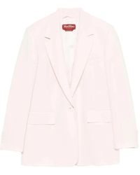 Max Mara - Notched Lapel Blazer - Lyst