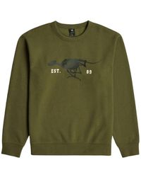 G-Star - Hoodies & Sweatvesten ,Groen ,Running Dog Sweatshirts & Hoodies - Lyst