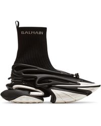 Balmain - Baskets unicorn noir et blanc - Lyst