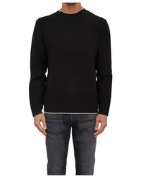 Guess - Truien & Vesten ,Zwart ,Katoen Felpe Manica Lunga - Lyst