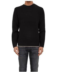 Guess - Truien & Vesten ,Zwart ,Katoen Felpe Manica Lunga - Lyst