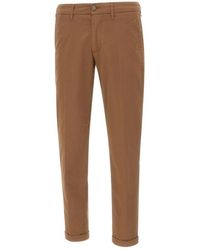 Re-hash - Broeken ,Bruin ,Katoen Mucha Chinos - Lyst