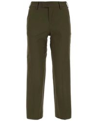 PT Torino - Pantaloni in cotone elasticizzato grigio militare - Lyst