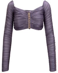 Elisabetta Franchi - Long Sleeve T-Shirts - Lyst