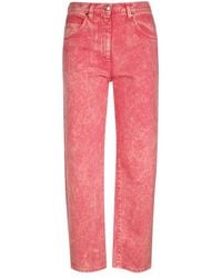 MSGM - Katoenen 5-Pocket Jeans Met Metalen Details - Lyst
