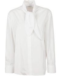 Givenchy - Overhemden ,Wit ,Katoen Long-Sleeve Shirt - Lyst