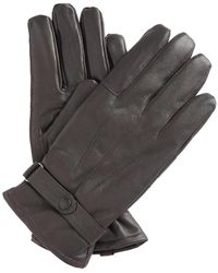 Barbour - Accessoires ,Bruin ,Leer Burnished Leather Thinsulate Handschoenen - Lyst
