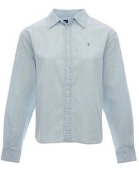 Polo Ralph Lauren - Camicia casual blu con bottoni - Lyst