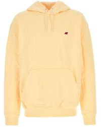 New Balance - Hoodies & Sweatvesten ,Geel ,Katoen Made - Lyst