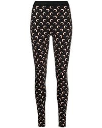 Marine Serre - Broeken ,Zwart ,Tweed Moon Leggings - Lyst