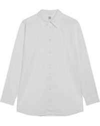 TOTEME - Overhemden ,Wit ,Katoen Classic Tumbled Shirt - Lyst