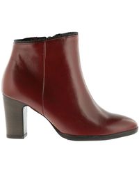 Gabor - Rote lederstadtstiefel - Lyst