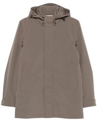 Woolrich - Jassen ,Grijs ,Duifgrijs Soft Shell Mac Jas - Lyst