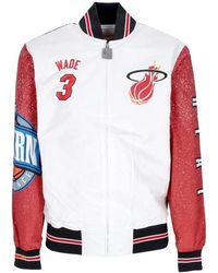 Mitchell & Ness - Jassen ,Veelkleurig ,Polyester Nba Burst Bomberjack Dwyane Wade - Lyst