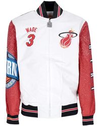 Mitchell & Ness - Jassen ,Veelkleurig ,Polyester Nba Burst Bomberjack Dwyane Wade - Lyst