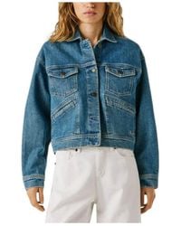Pepe Jeans - Jassen ,Blauw ,Denim Denim Jacket - Lyst