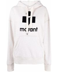 Isabel Marant - Felpa mansel in cotone ecru - Lyst