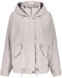Moorer - Jassen ,Polyester Waterdichte Techno Fabric Jas Met Capuchon - Lyst