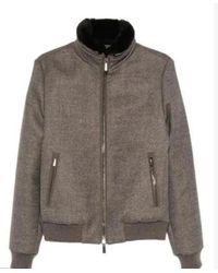 Moorer - Jassen ,Grijs ,Wol Piumino Bellati - Lyst