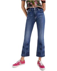 Desigual - Wide Jeans - Lyst