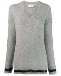 Calvin Klein - Knitwear > v-neck knitwear - Lyst