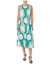 Marella - Kleedjes ,Groen ,Leer Jurken - Lyst