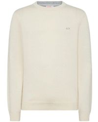 Sun 68 - Langarm-Wollmisch-Sweatshirt - Lyst