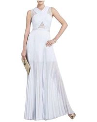 BCBGMAXAZRIA Caia Crystal Pleated Dress Iqi6z035-126 - Wit