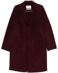 Amaranto - Jassen ,Paars ,Leer Single-Breasted Jas - Lyst