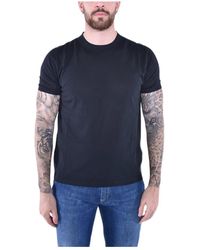 Kangra - Kurzarm baumwoll t-shirt schwarz - Lyst
