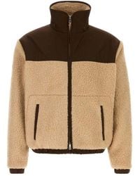 Ami Paris - Fleece Panelled Jacket - Lyst