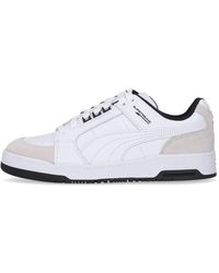 PUMA - Schoenen ,Wit ,Leer Retro Lage Sneaker Wit/Grijs Herenschoen - Lyst