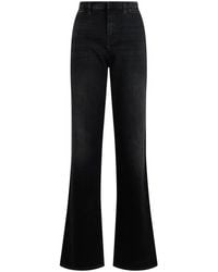 Gucci - Jeans ,Zwart ,Katoen Denim Katoenen Palazzo Jeans - Lyst