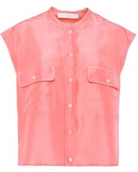 Tela - Overhemden ,Roze ,Samba Pocket Shirt - Lyst