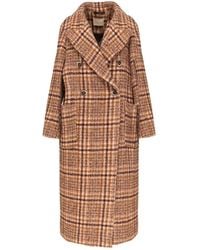 Momoní - Lange Double-Breasted Jas - Lyst