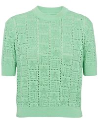 Balmain - Round-Neck Knitwear - Lyst