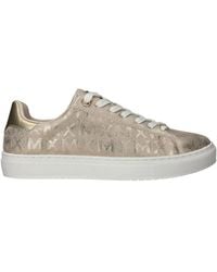 Mexx - Schoenen ,Geel ,Metallic Gouden Sneakers Met Print - Lyst