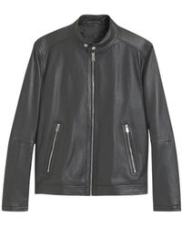 BOSS - Jassen ,Zwart ,Leer H-Mansell 5 Jacket - Lyst