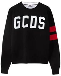 Gcds - Truien & Vesten ,Zwart ,Wol Maglia Logo - Lyst