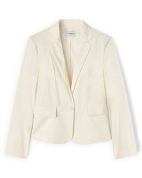 mötivi - Getailleerde Blazer Van Katoenmix - Lyst