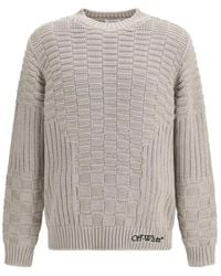 Off-White c/o Virgil Abloh - Round-Neck Knitwear - Lyst