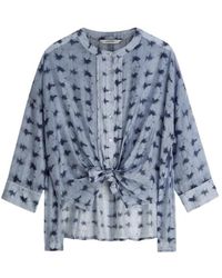 Summum - Blouse Tie Dye Stripe - Lyst
