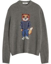 Maison Kitsuné - Round-Neck Knitwear - Lyst